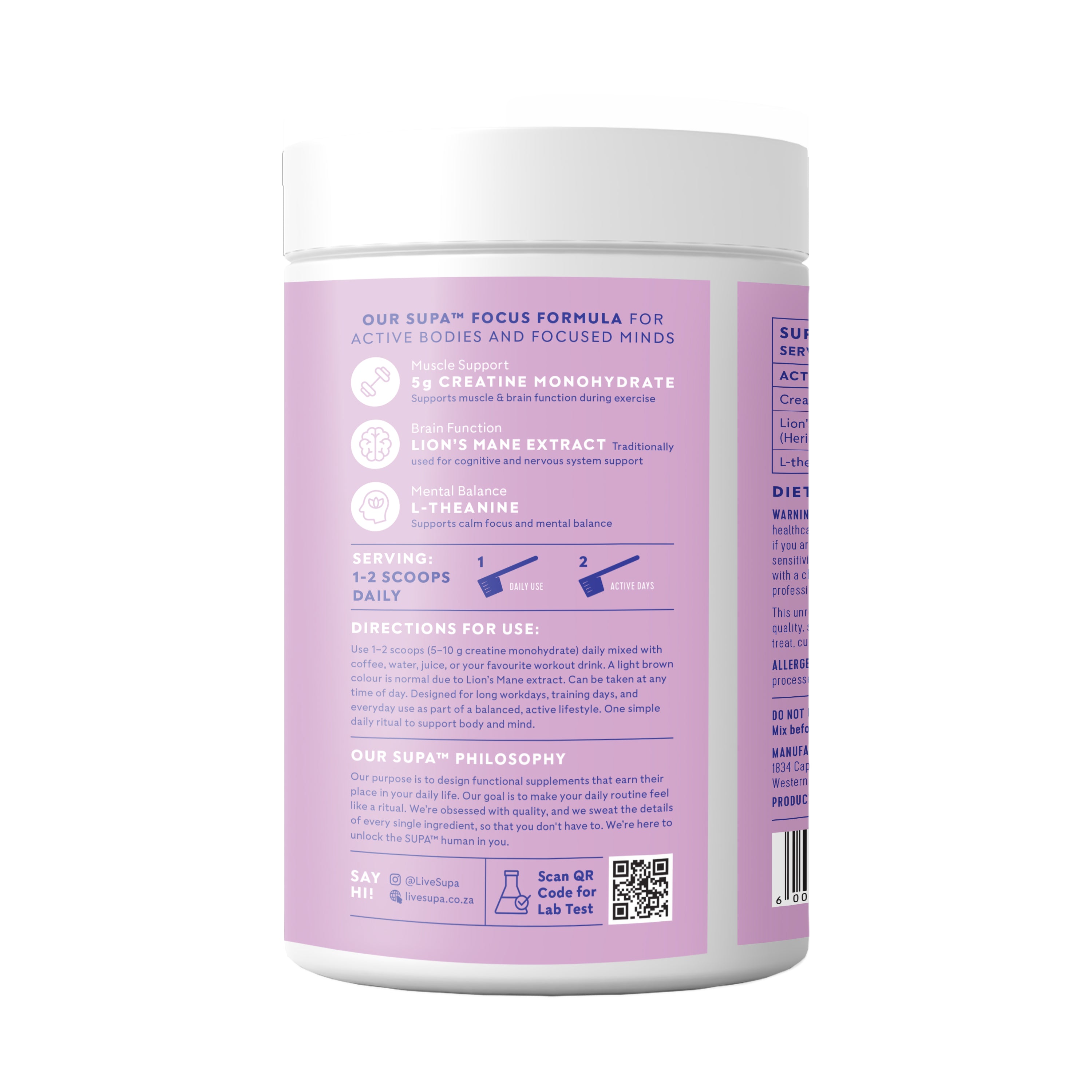 SupaCreatine - Focus Unflavoured 450g