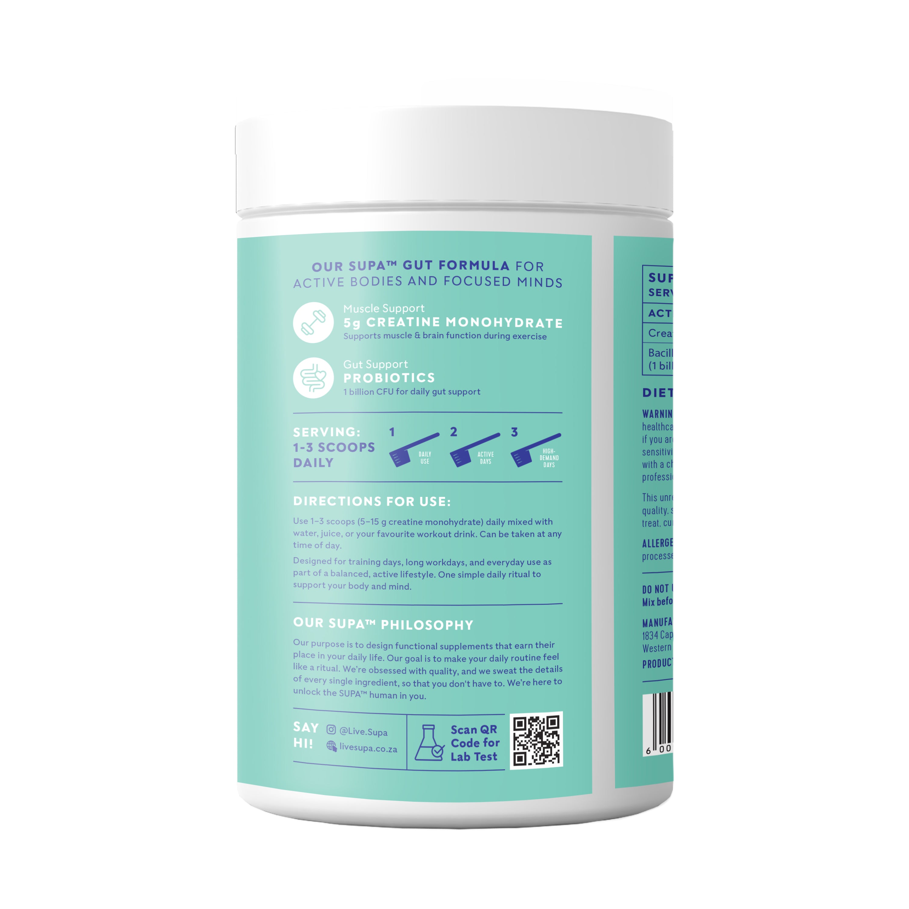 SupaCreatine - Gut Unflavoured 450g