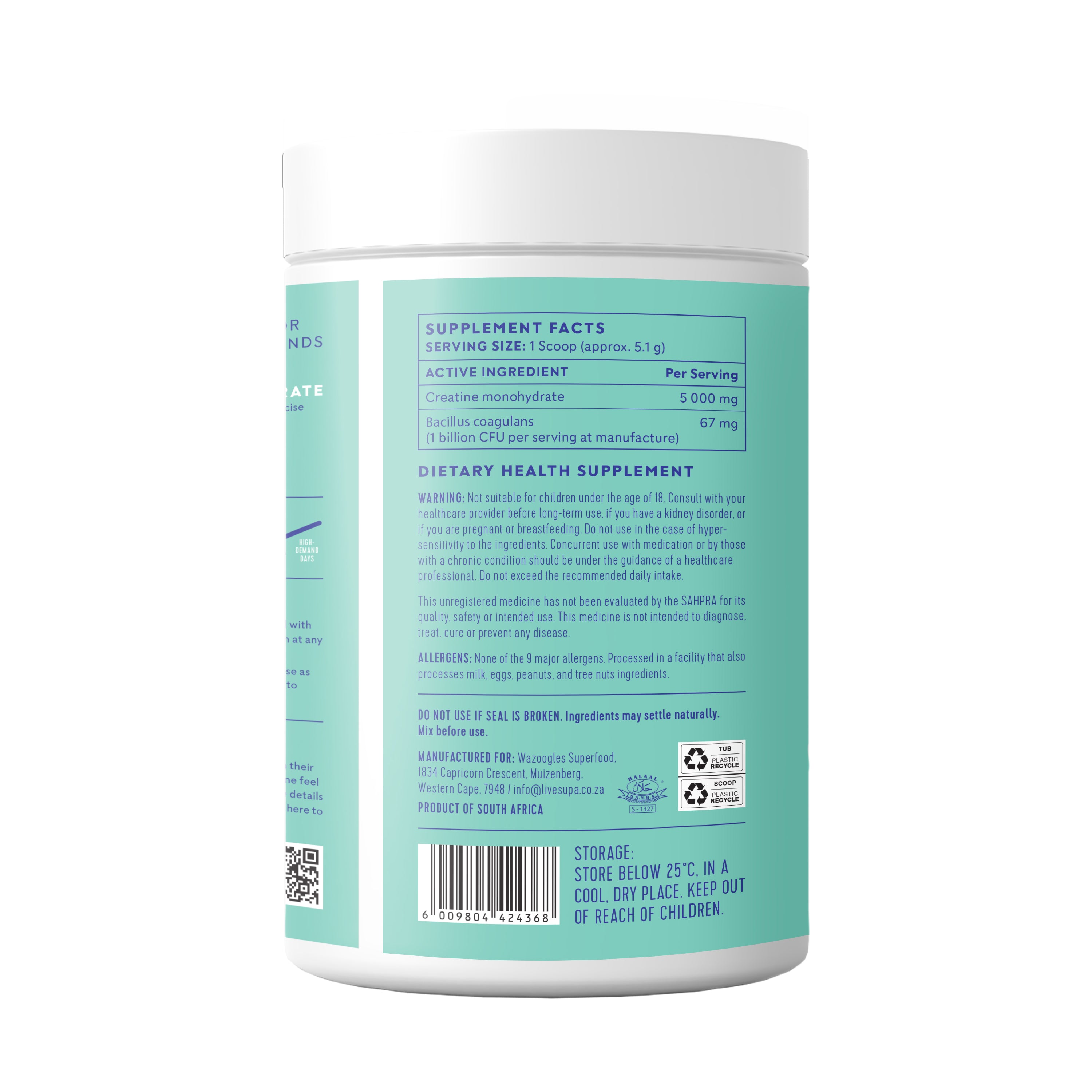SupaCreatine - Gut Unflavoured 450g