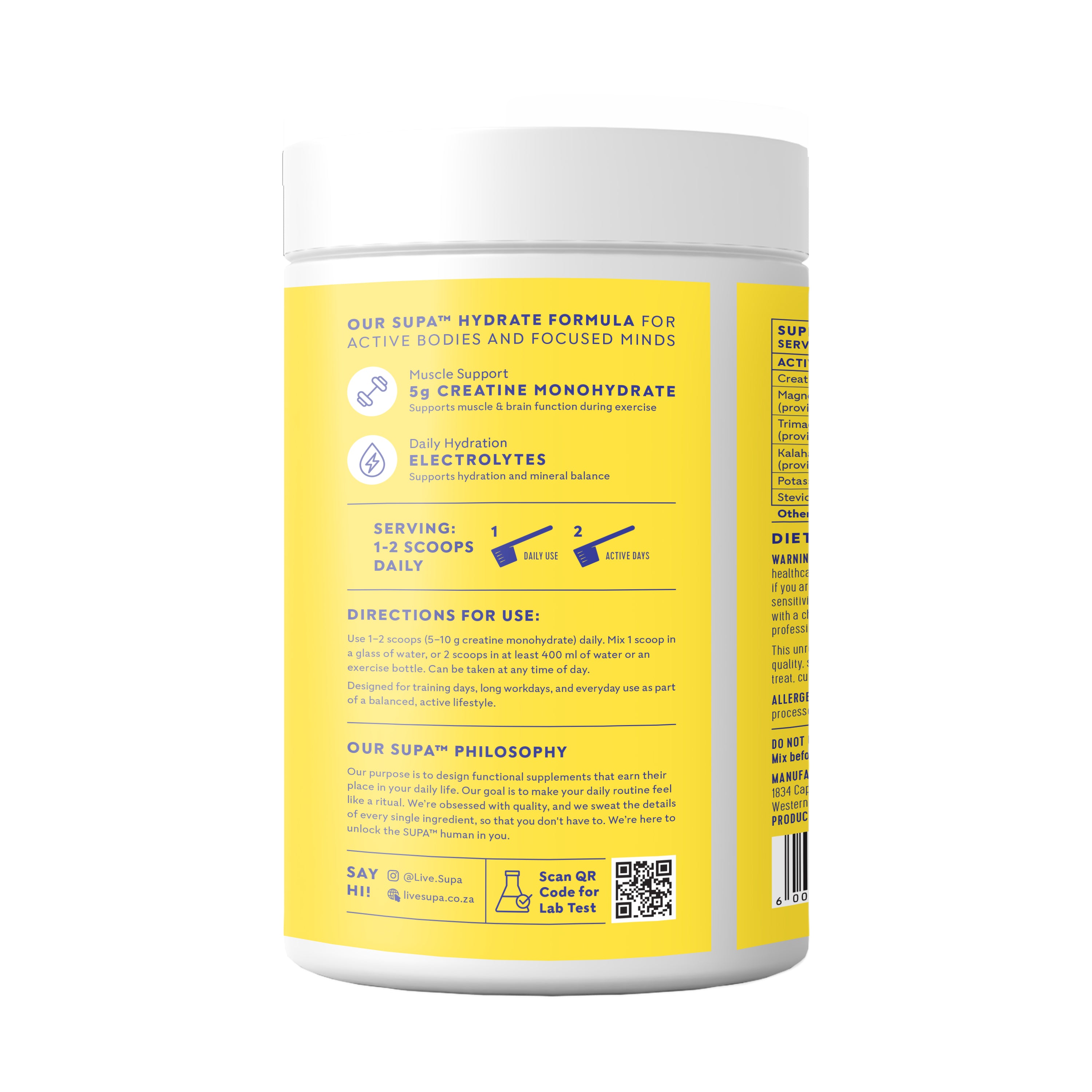 SupaCreatine - Hydrate Citrus Flavour 450g