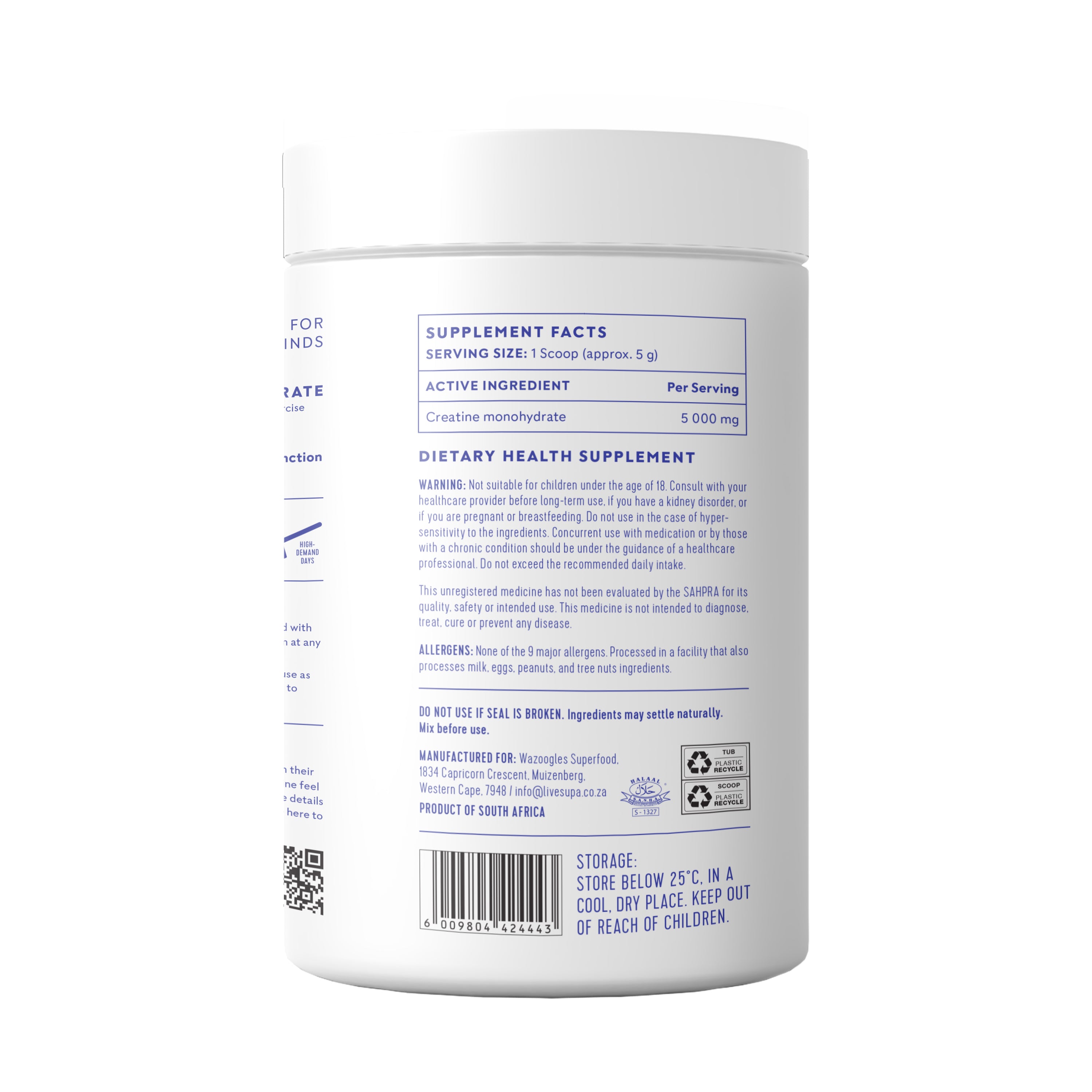 SupaCreatine - Raw Unflavoured 450g