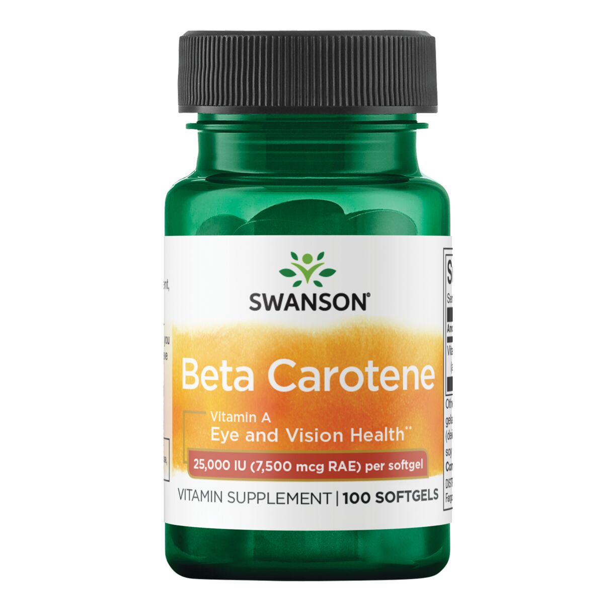 Swanson - Beta-Carotene 25,000 IU 7,500 mcg 100s