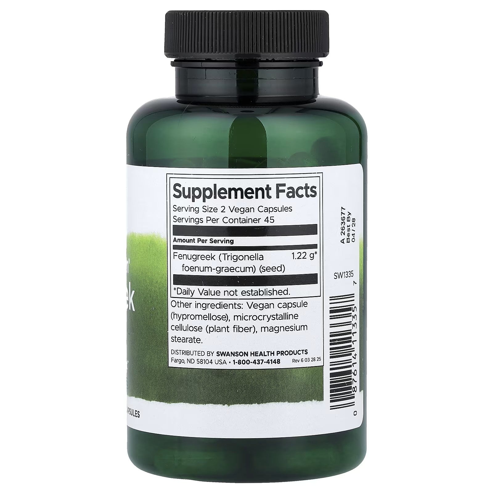 Swanson - Full Spectrum Fenugreek Seed 610mg 90s
