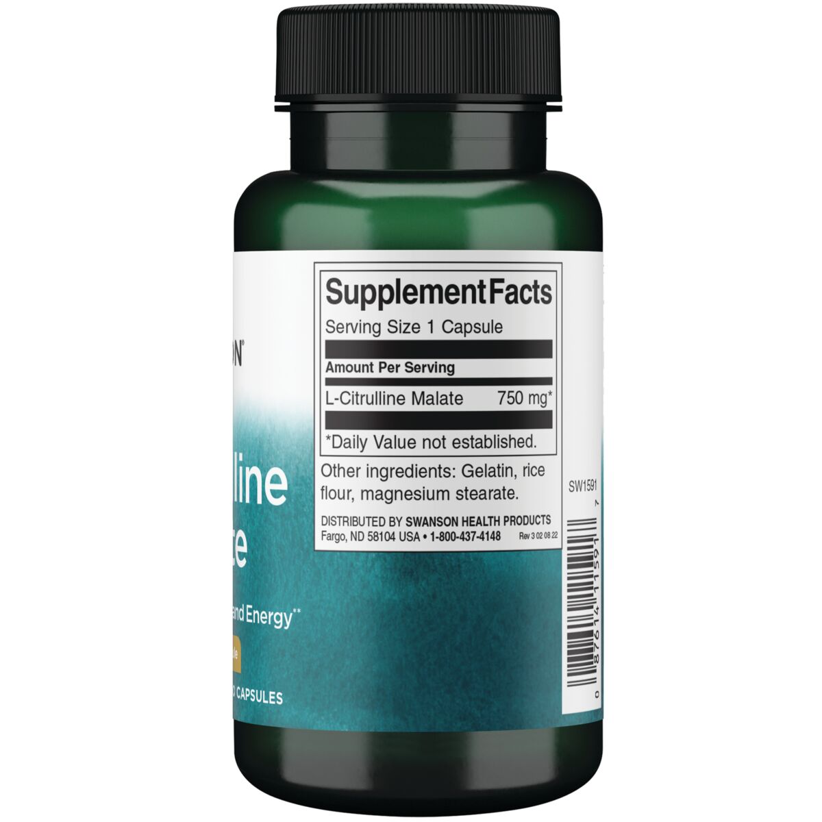 Swanson - L-Citrulline Malate 750mg 60s
