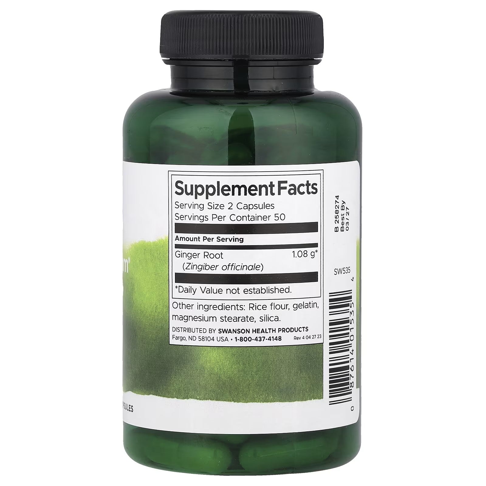 Swanson - Full Spectrum Ginger Root 540mg 100s