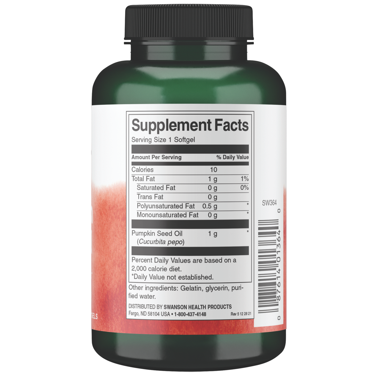 Swanson - Pumpkin Seed Oil 100mg 100s