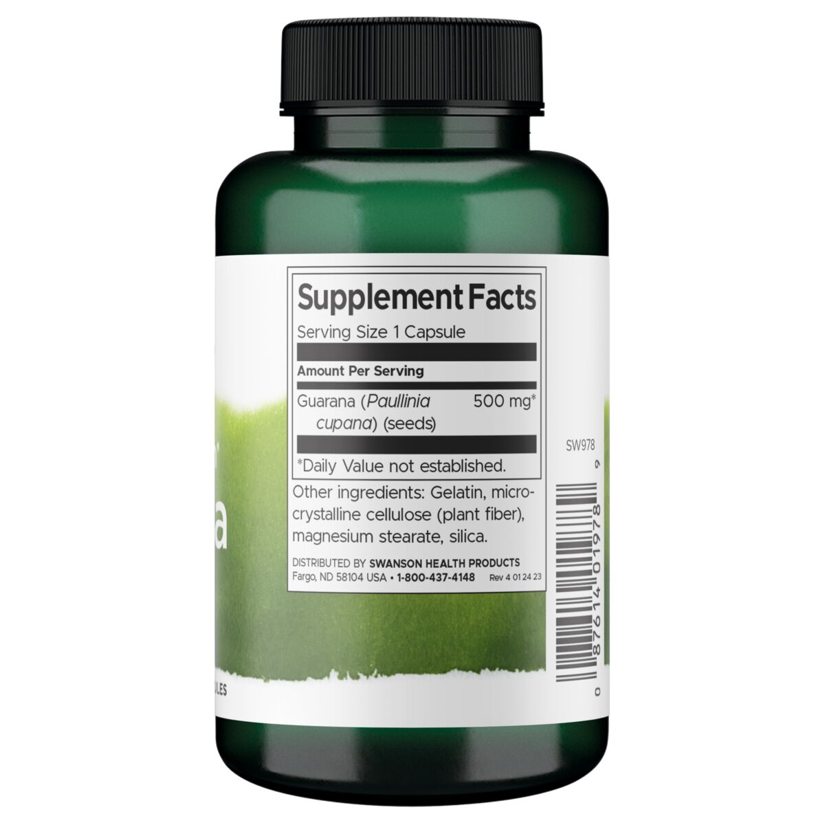 Swanson - Full Spectrum Guarana 500mg 100s