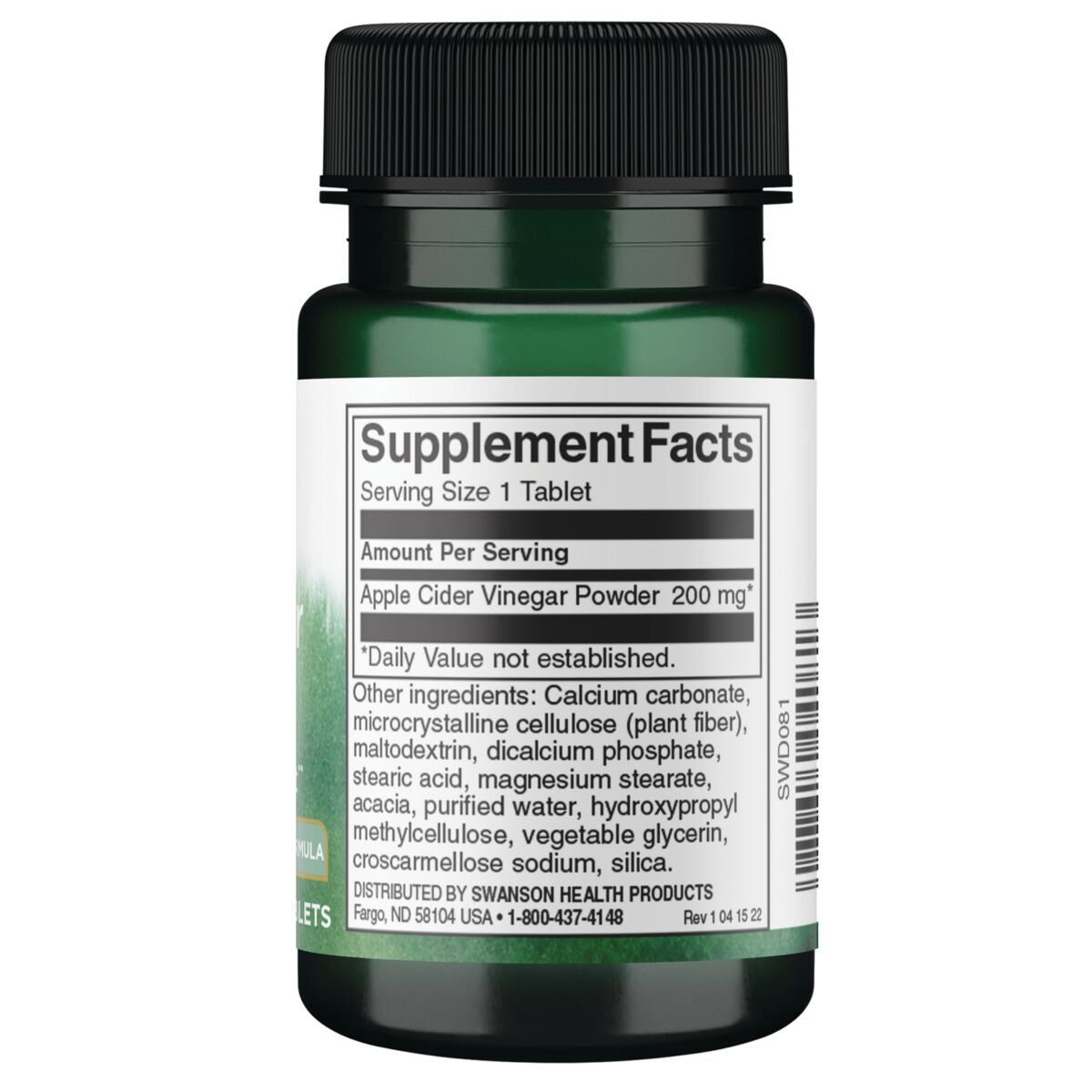 Swanson - Apple Cider Vinegar Double Strength 200mg 30s