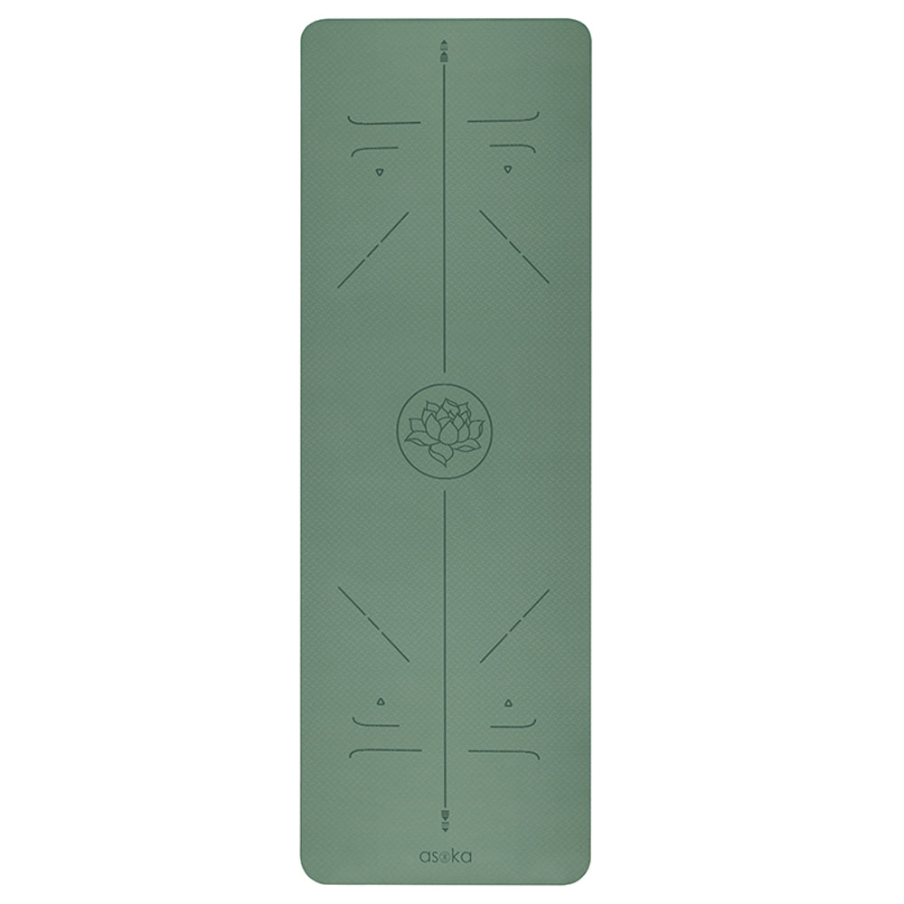 Asoka - Eco Sticky Yoga Mat Sage Lotus Align
