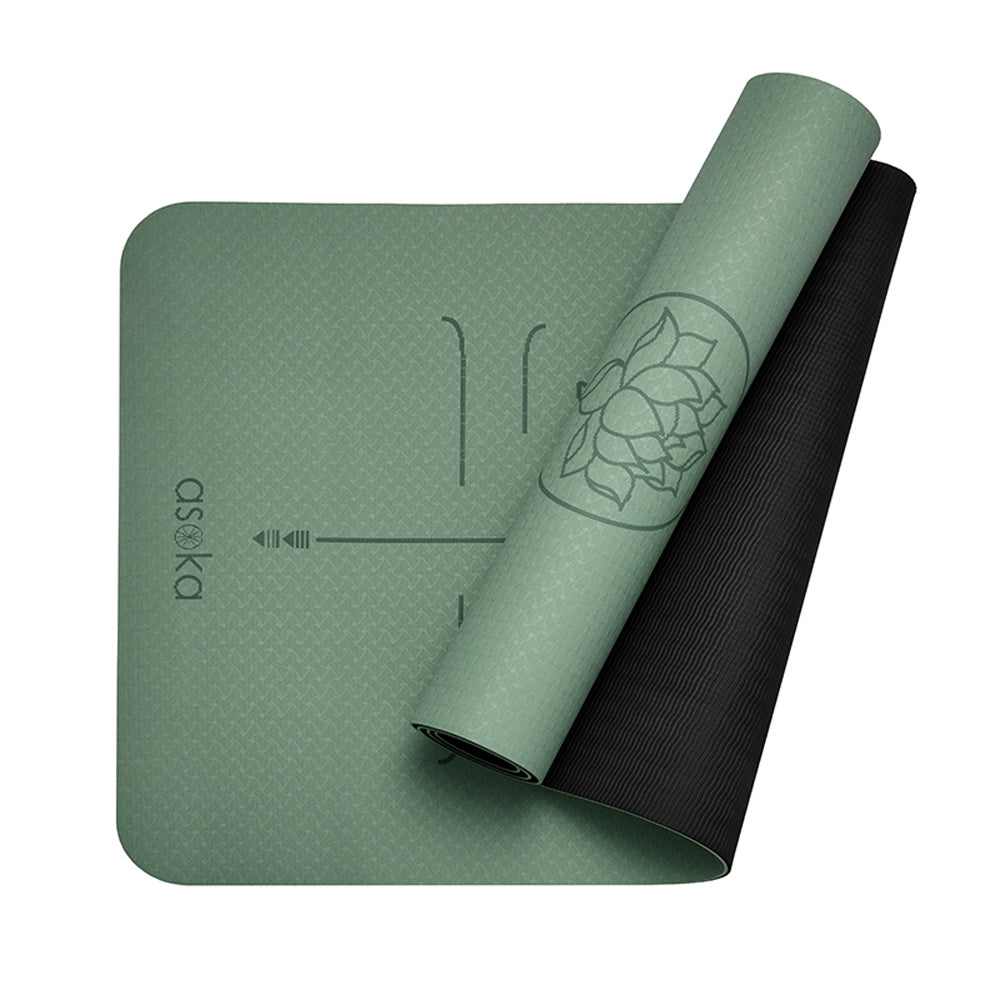 Asoka - Eco Sticky Yoga Mat Sage Lotus Align