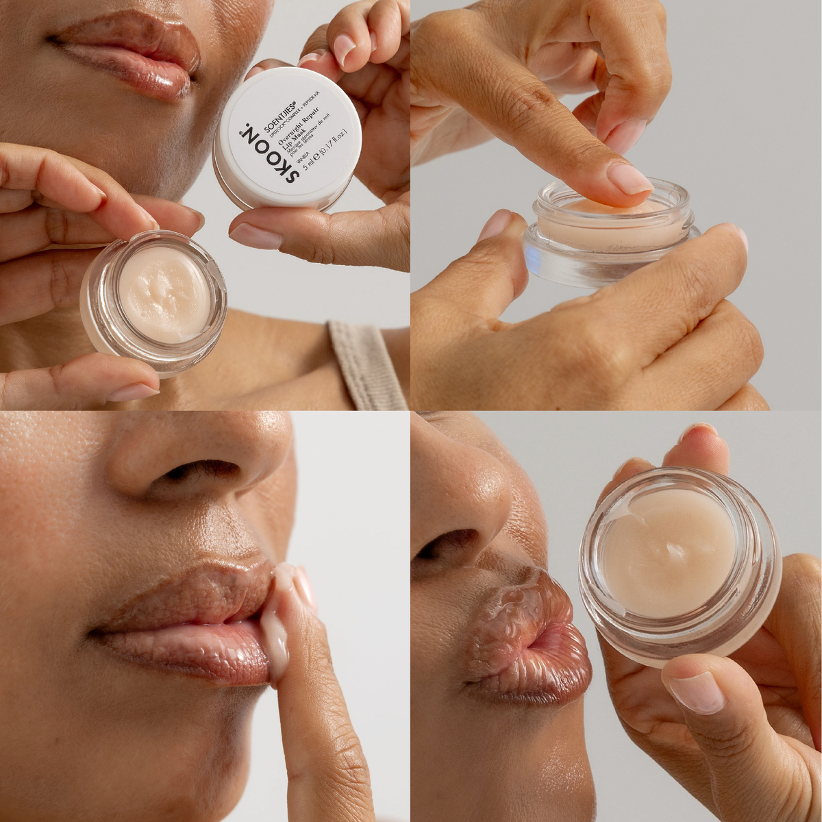 SKOON - Dream Lips Set Soenjties FullPout Hydrating Lip Balm 8ML + Soentjies Overnight Repair Lip Mask 5ml