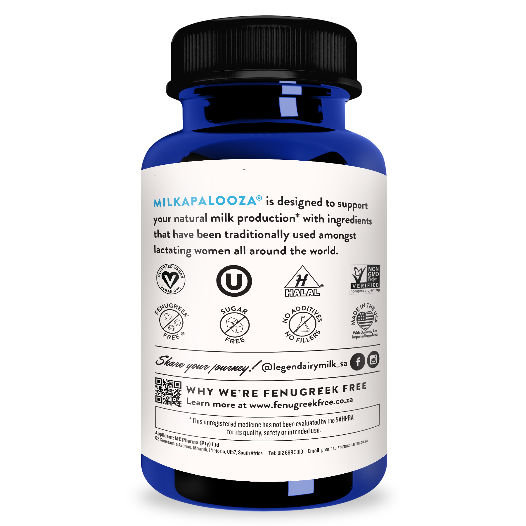 Legendairy Milk - Milkapalooza Herbal Lactation Supplement 180s