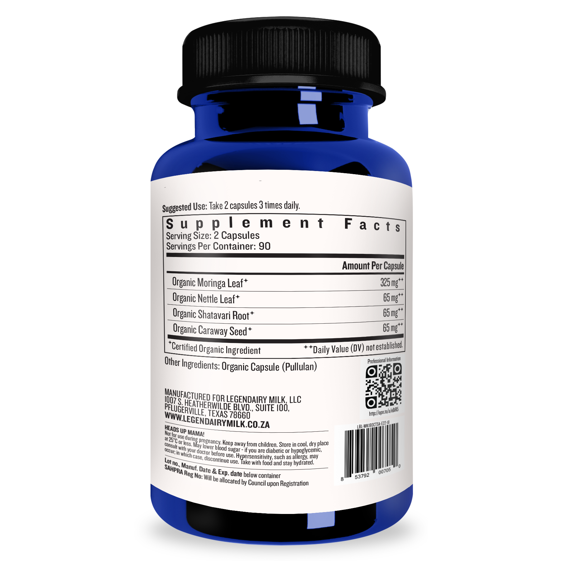 Legendairy Milk - Milkapalooza Herbal Lactation Supplement 180s