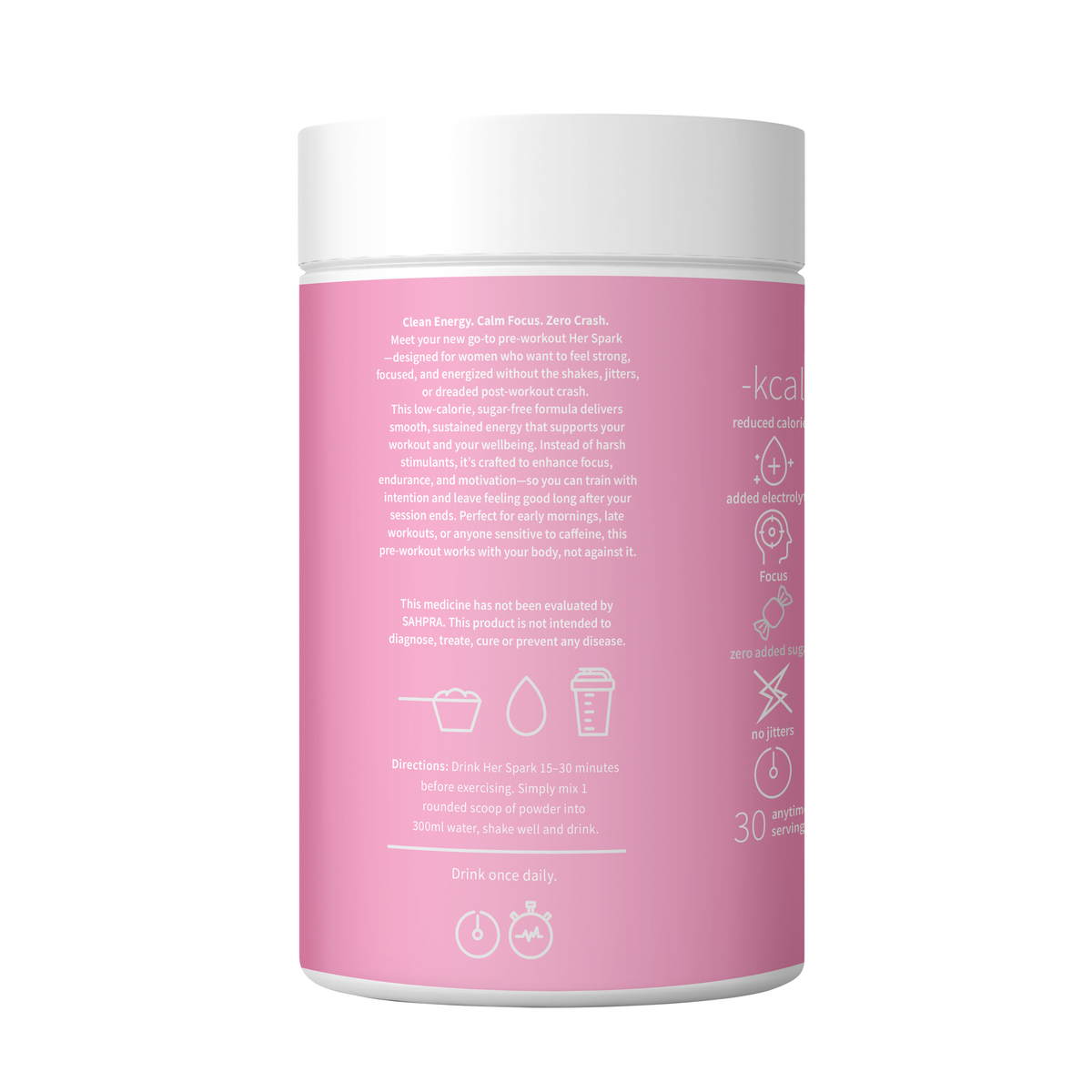 My Wellness - HER Spark Pre-Workout Pink Lemonade 180g