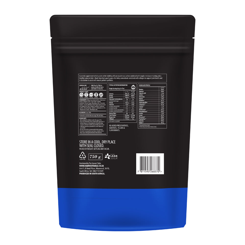 The Harvest Table - Sports Protein Chocolate 750g