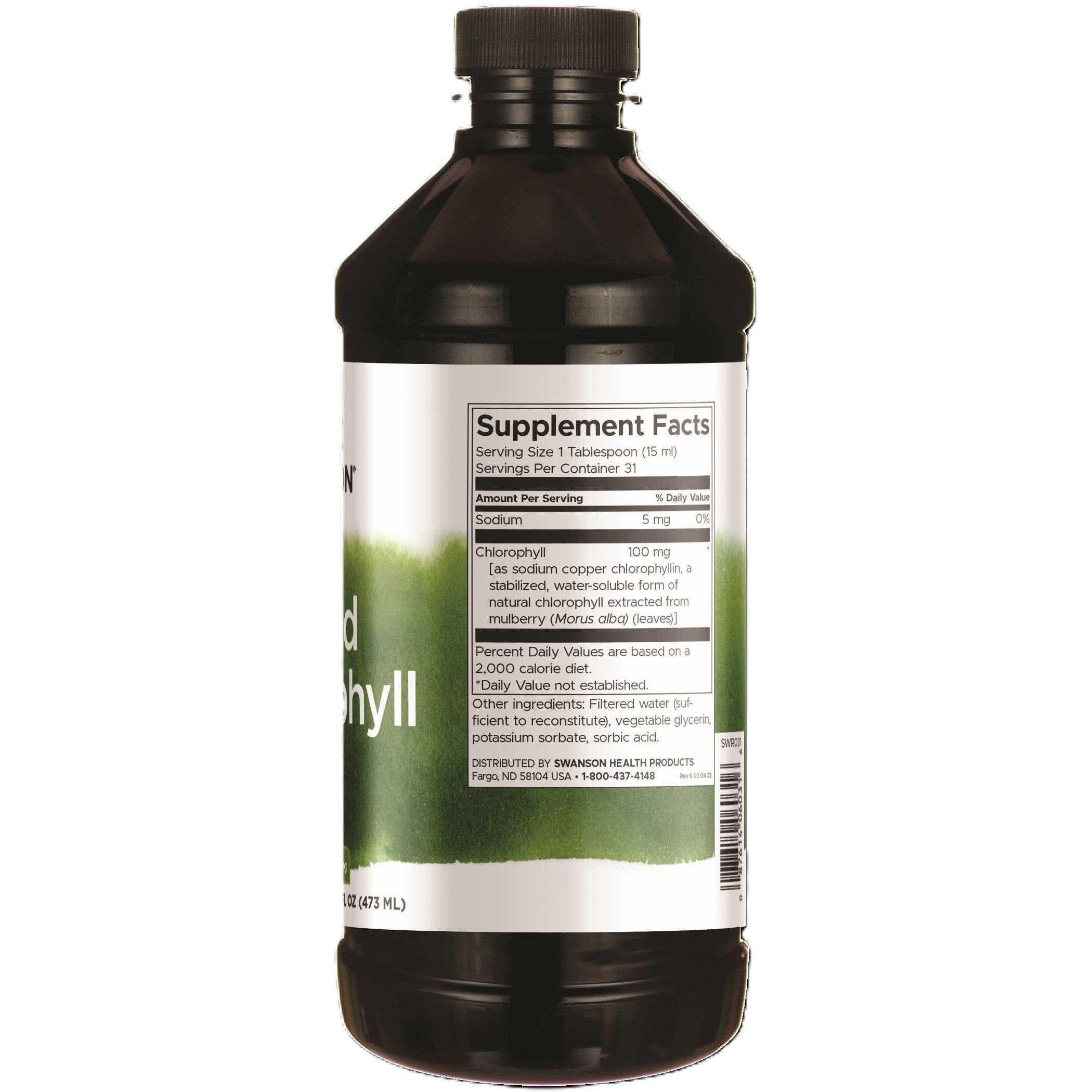Swanson - Liquid Chlorophyll 100 mg 473ml