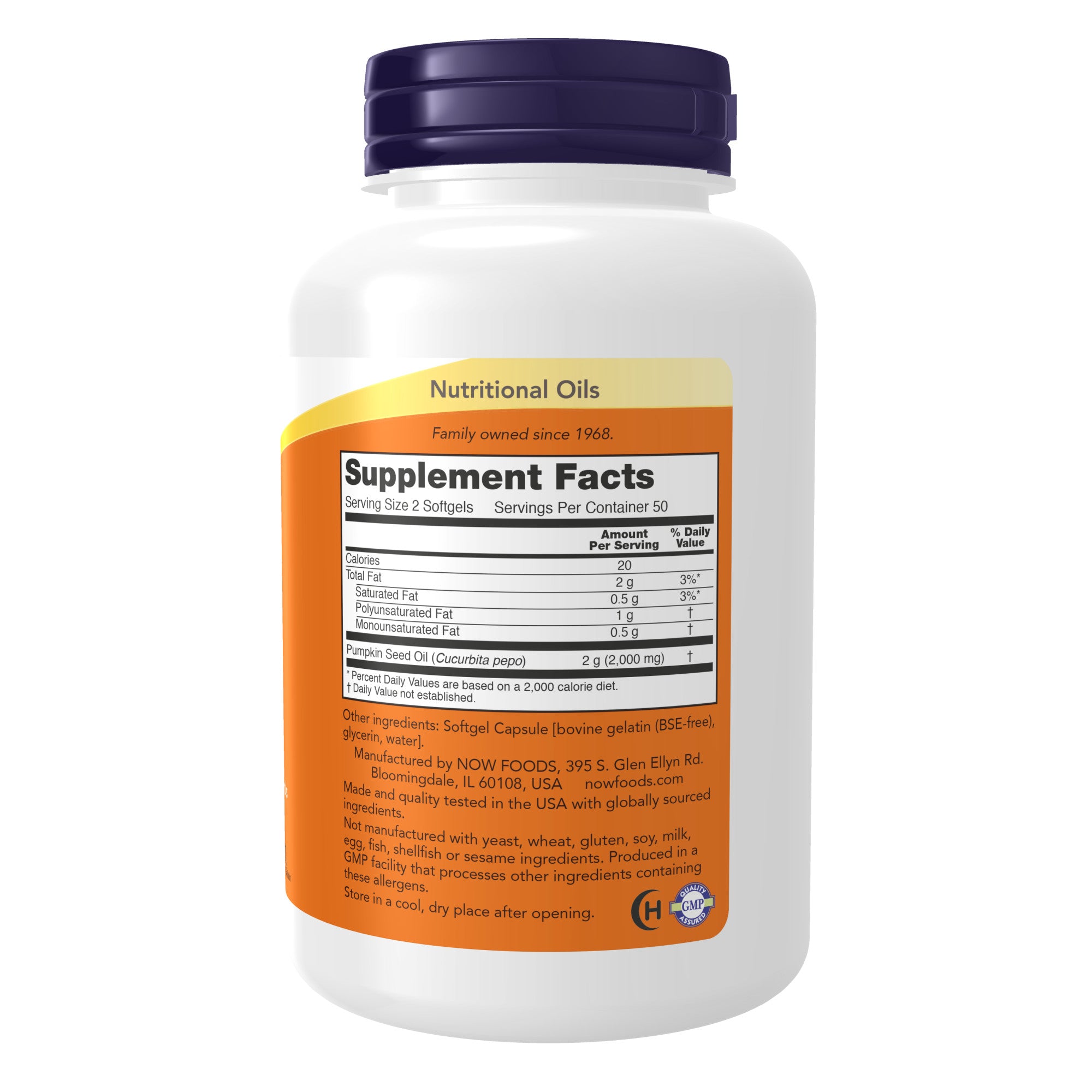 NOW - Pumpkin Seed Oil 1000mg 100s