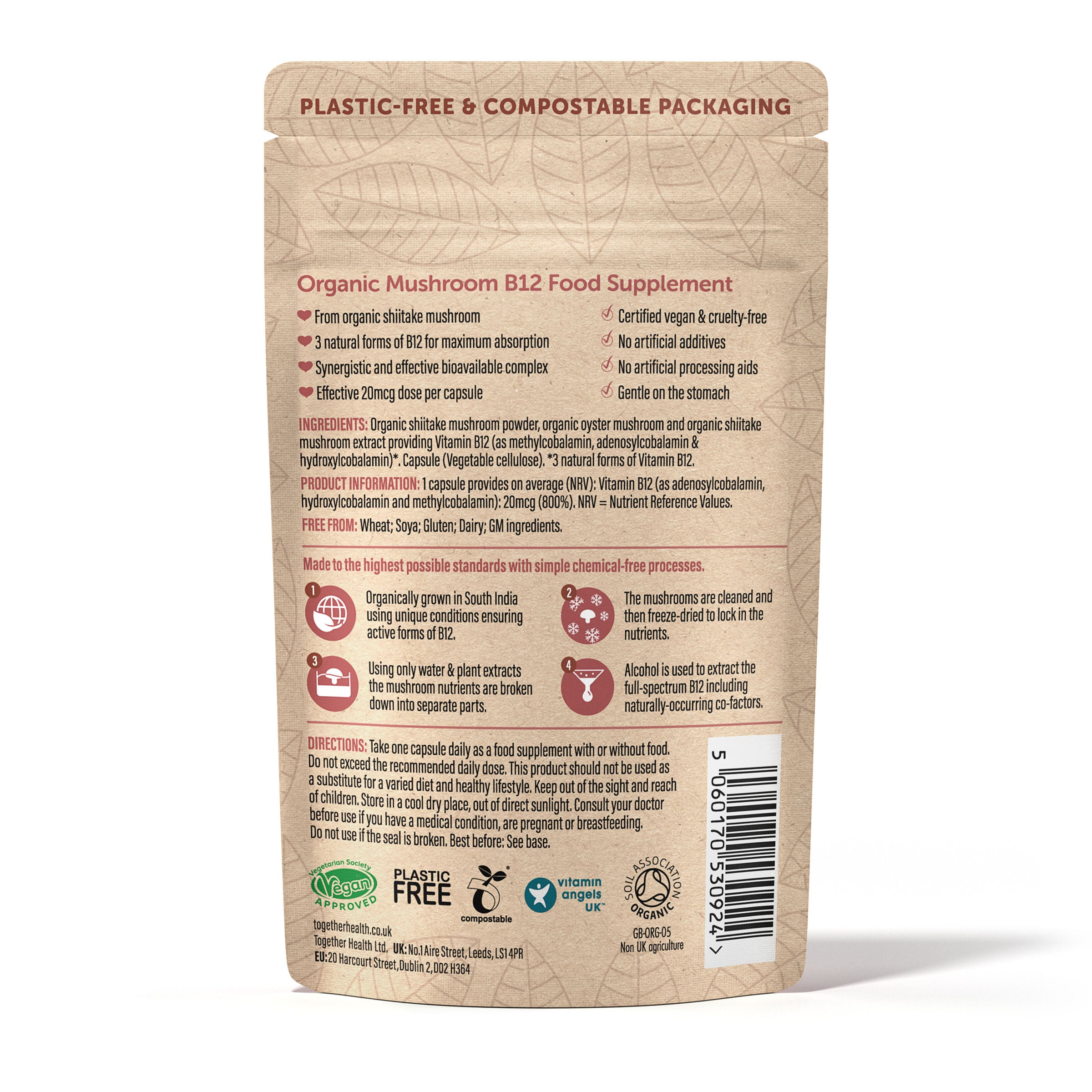 Together Health - Wholefood Organic Vitamin B12 30s