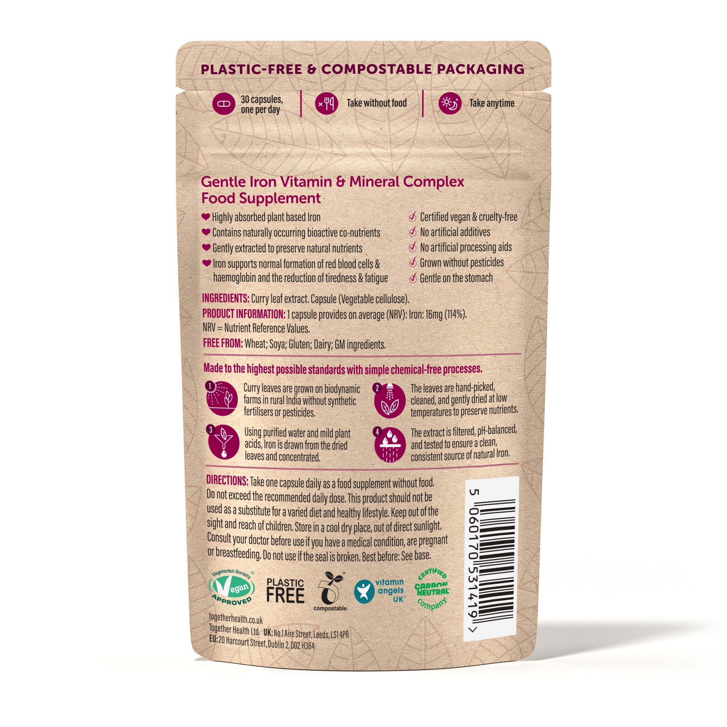 Together Health - Wholefood Gentle Iron 30s