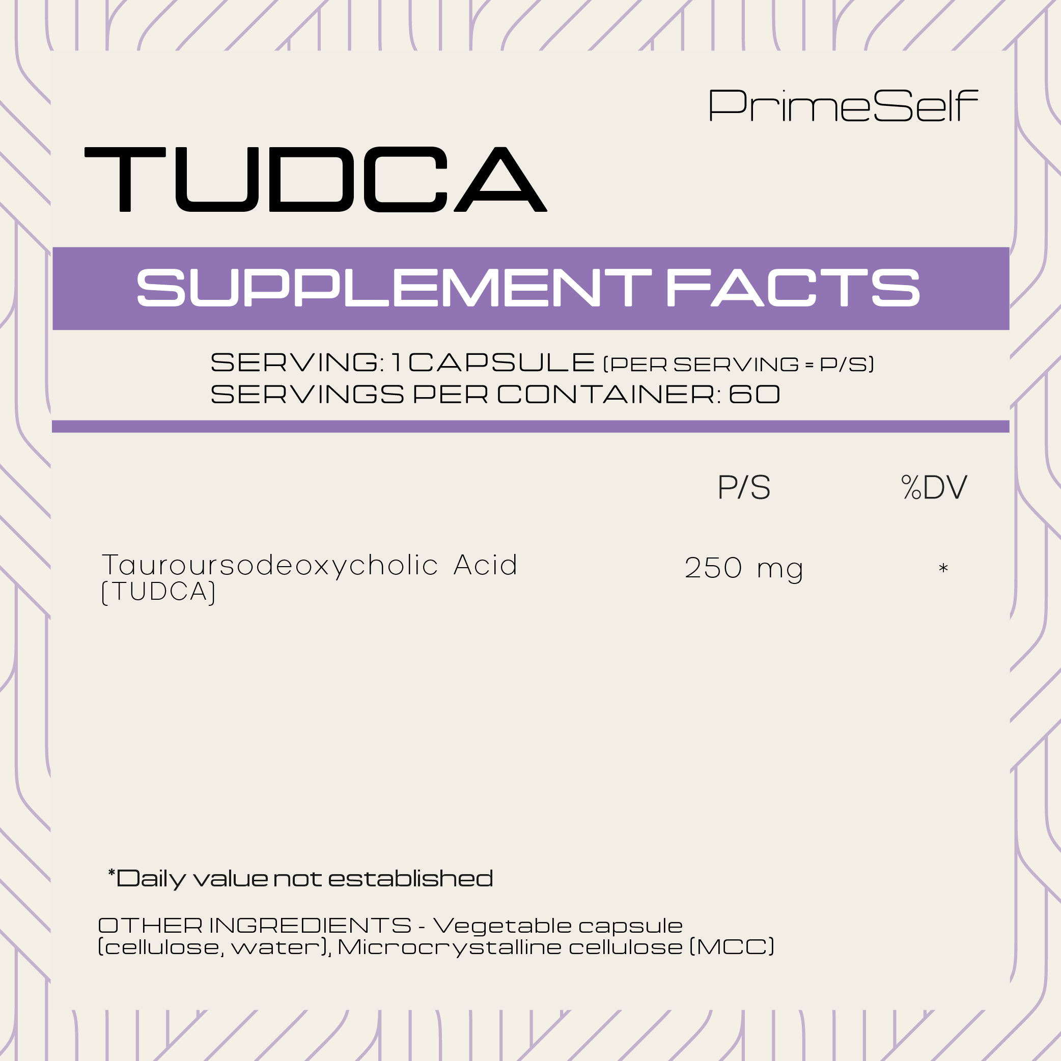 PrimeSelf - TUDCA 60s