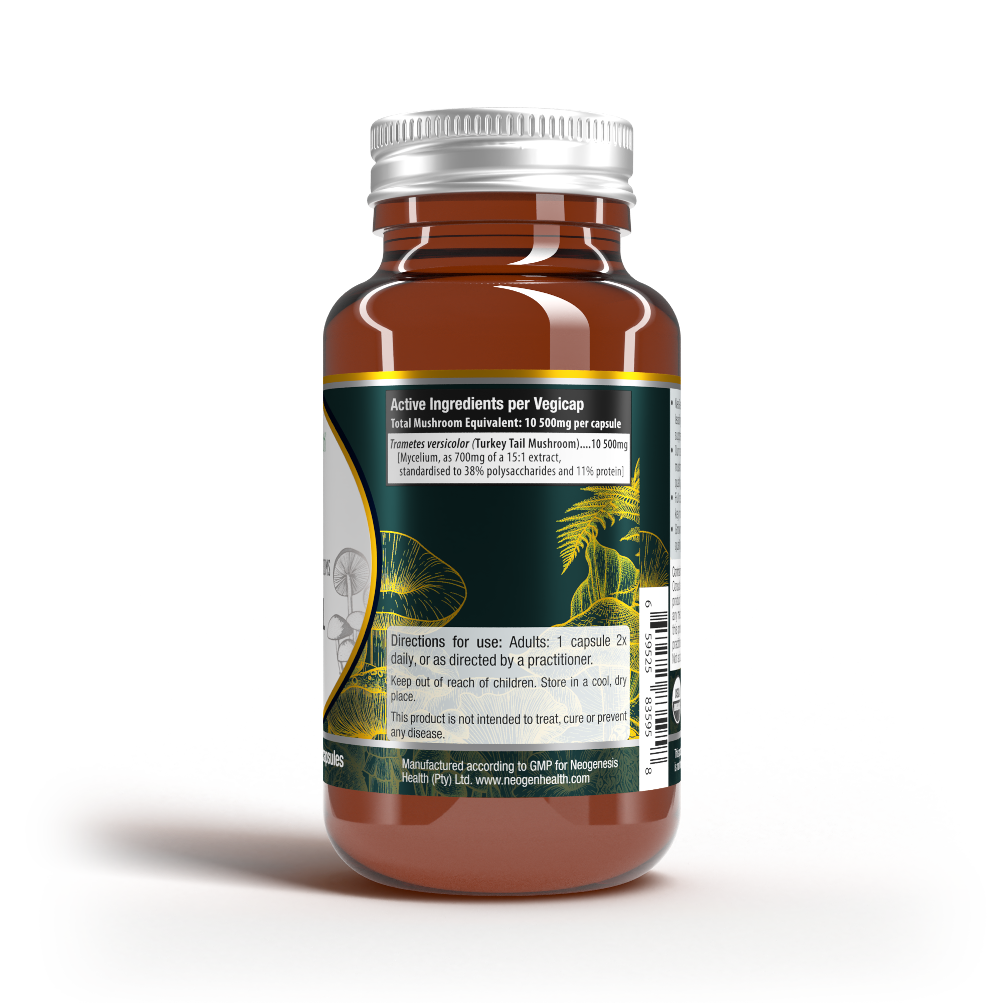 NeoGenesis - Turkey Tail Medicinal Mushroom 60s