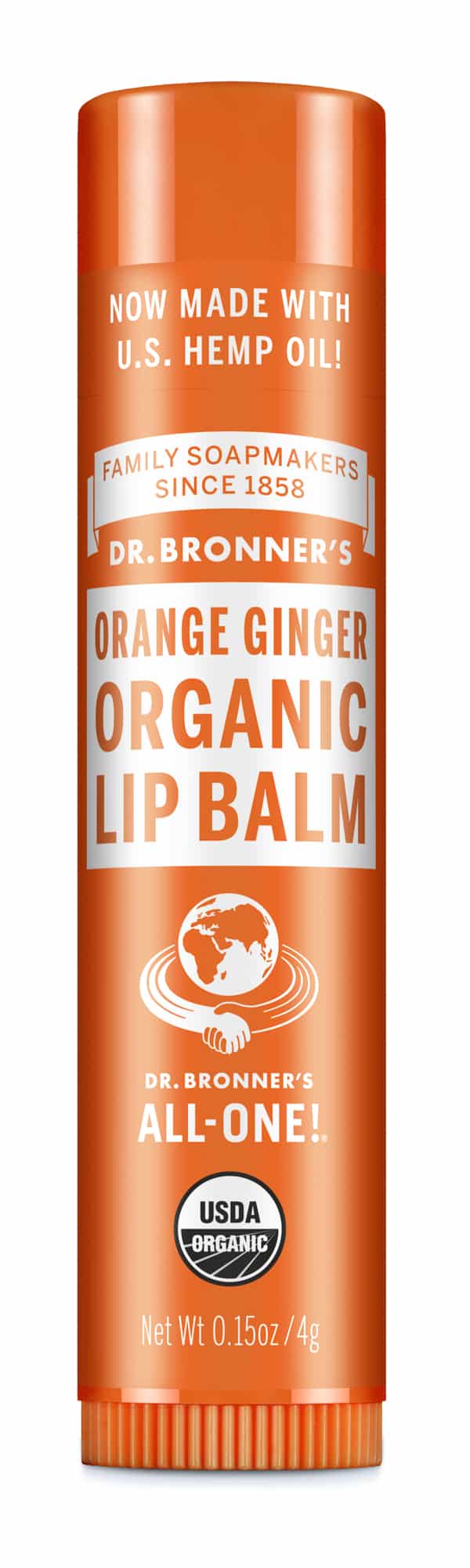 Dr Bronner - Lip Balm Orange Ginger 4g