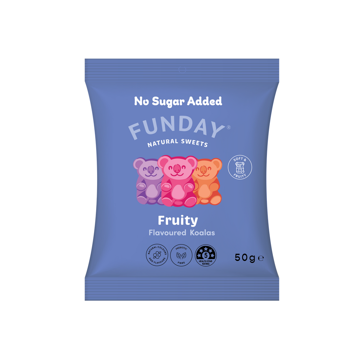 FUNDAY - Gummy Koalas Vegan No Added Sugar 50g