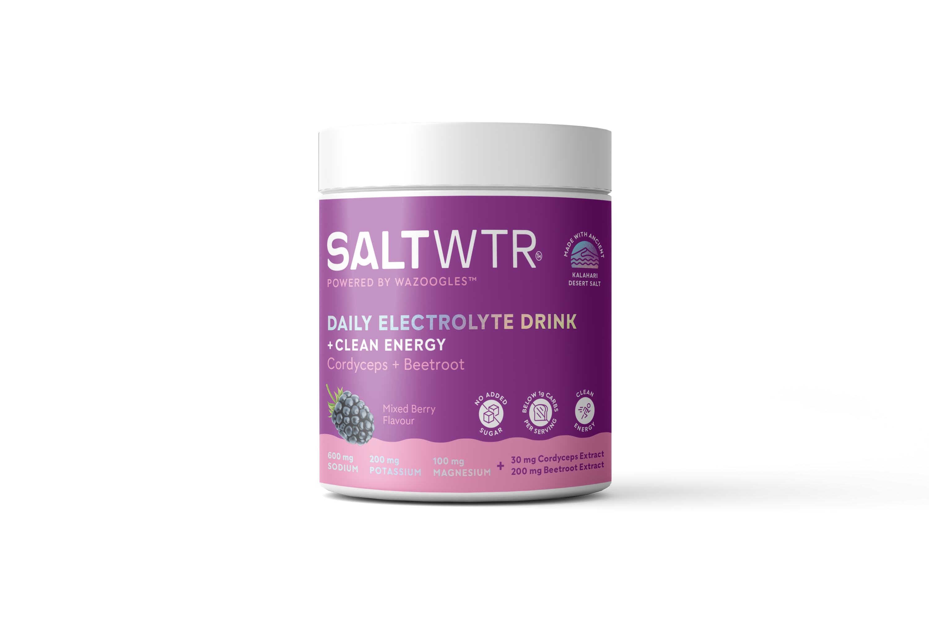 SALTWTR - Electrolytes Mixed Berry Clean Energy Hydration 40 servings