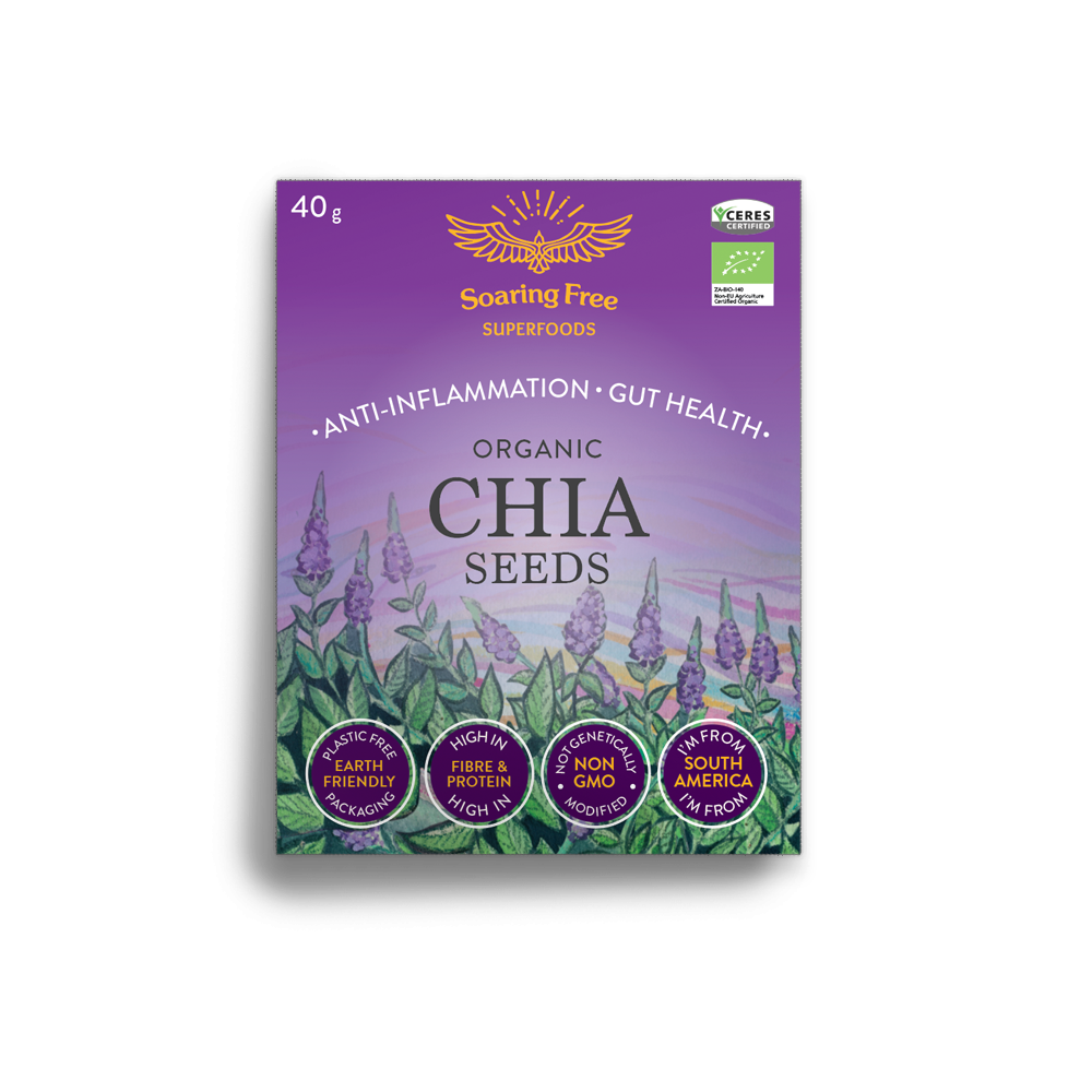 Soaring Free Superfoods Organic Chia Seeds 40g