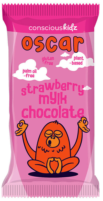 Conscious Kidz Oscar Mylk Chocolate Strawberry 15g