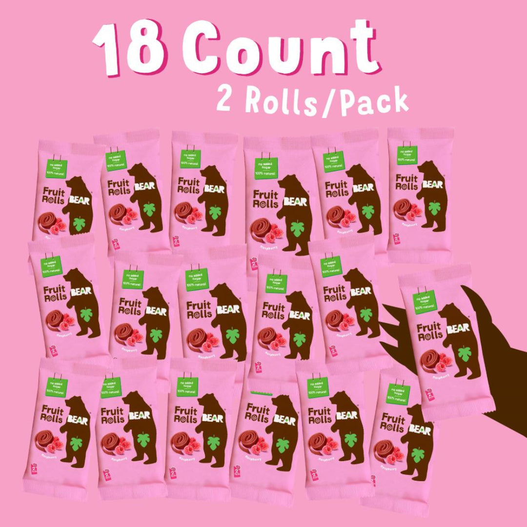 Bear - Fruit Rolls Raspberry 20g