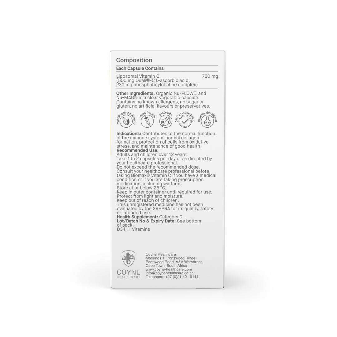 Coyne Healthcare - Biomax Liposomal Vitamin C 60s