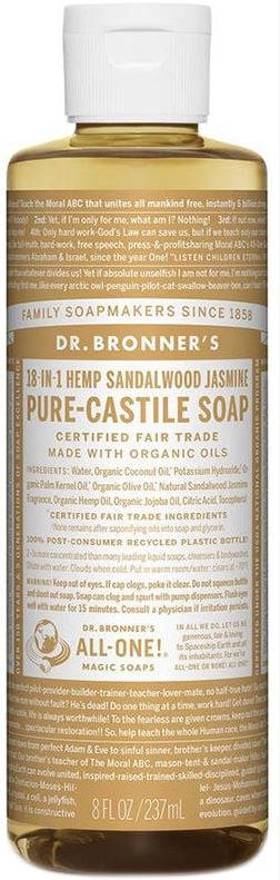 Dr Bronner - Pure Castile Liquid Soap Sandalwood Jasmine  237ml