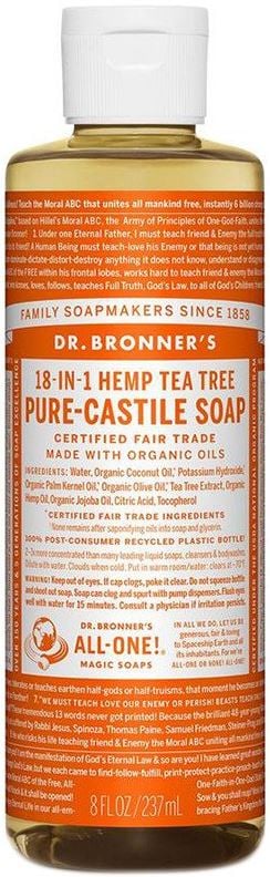 Dr Bronner - Pure Castile Liquid Soap Tea Tree 237ml