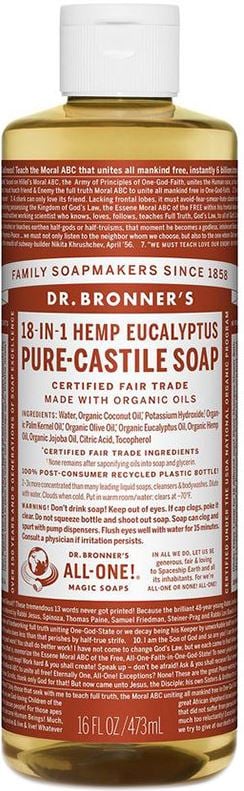 Dr Bronner - Pure Castile Liquid Soap Eucalyptus 473ml
