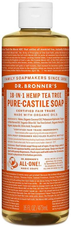 Dr Bronner - Pure Castile Liquid Soap Tea Tree 473ml