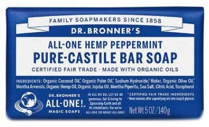 Dr Bronner - Pure Castile Soap Bar Peppermint 140g
