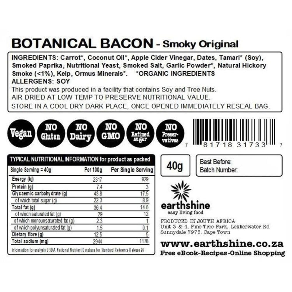 Earthshine - Bacon Botanical Smoky Original 40g