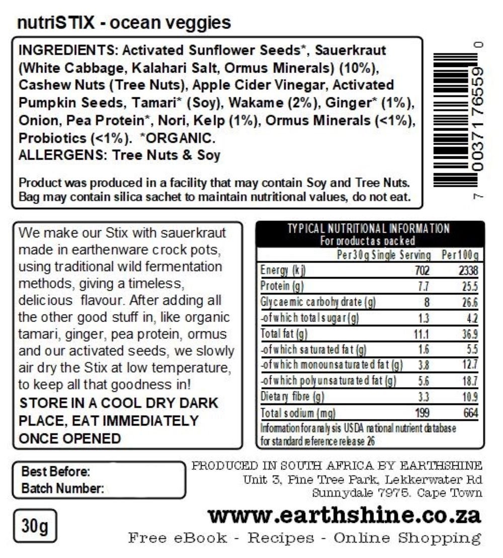 Earthshine - Nutristix Ocean Veggies 30g