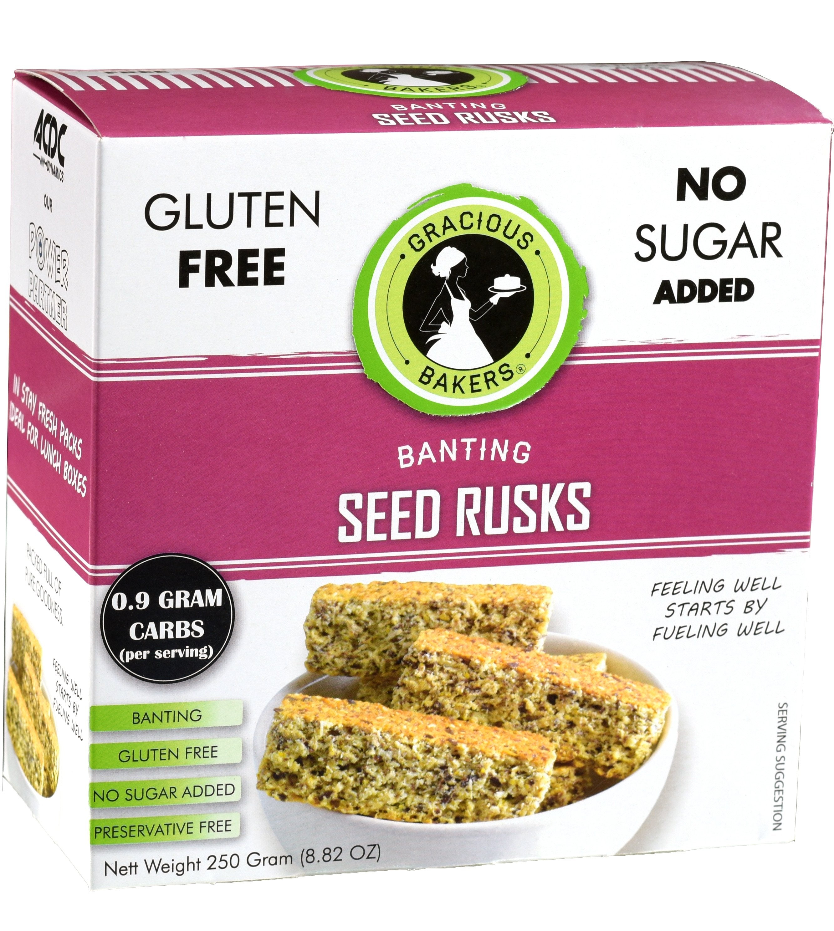 Gracious Bakers - Rusks Banting 250g