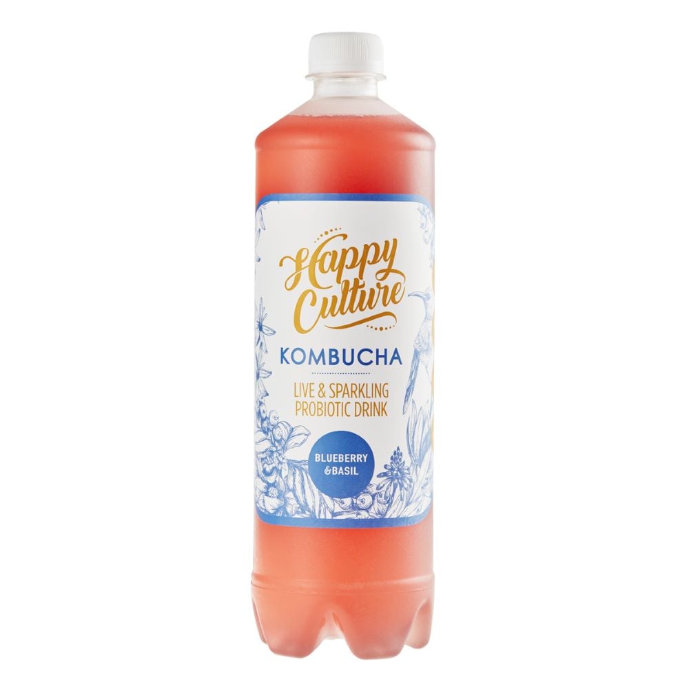 Happy Culture - Kombucha Blueberry & Basil 850ml