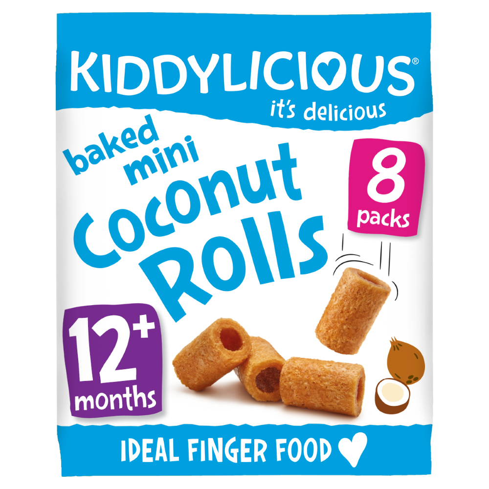 Kiddylicious - Coconut Rolls Mini Banana 6 x 6.8g