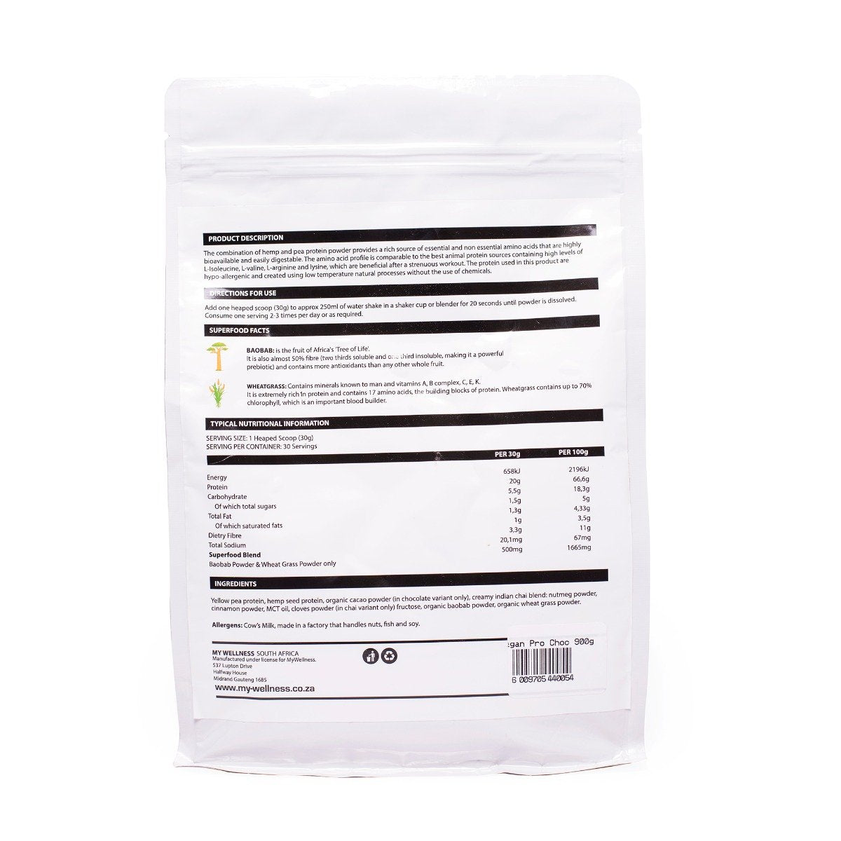 My Wellness - Vegan Protein Chocolate