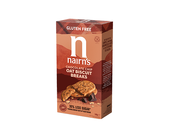 Nairns - Biscuit Breaks Oats & Chocolate Chips 160g