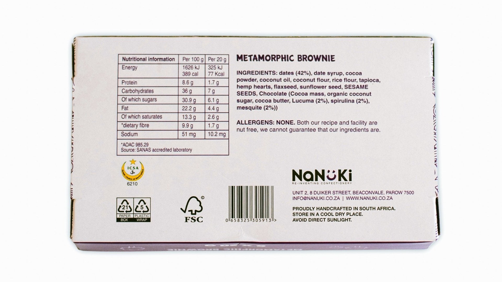 Nanuki - Boom Bar Metamorphic Brownie Mini 120g