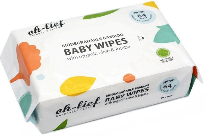 Oh lief - Baby Wipes Biodegradable Bamboo 64s