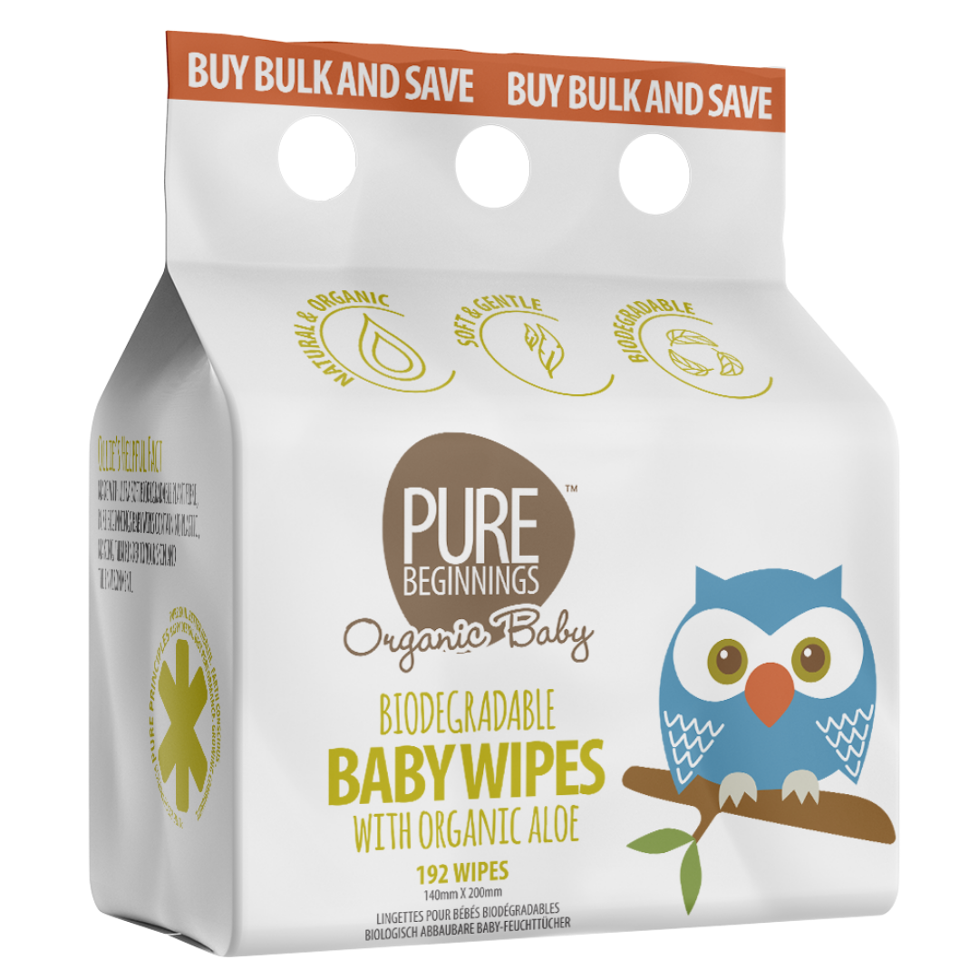 Pure Beginnings - Biodegradable Wipes Triple Pack 192s