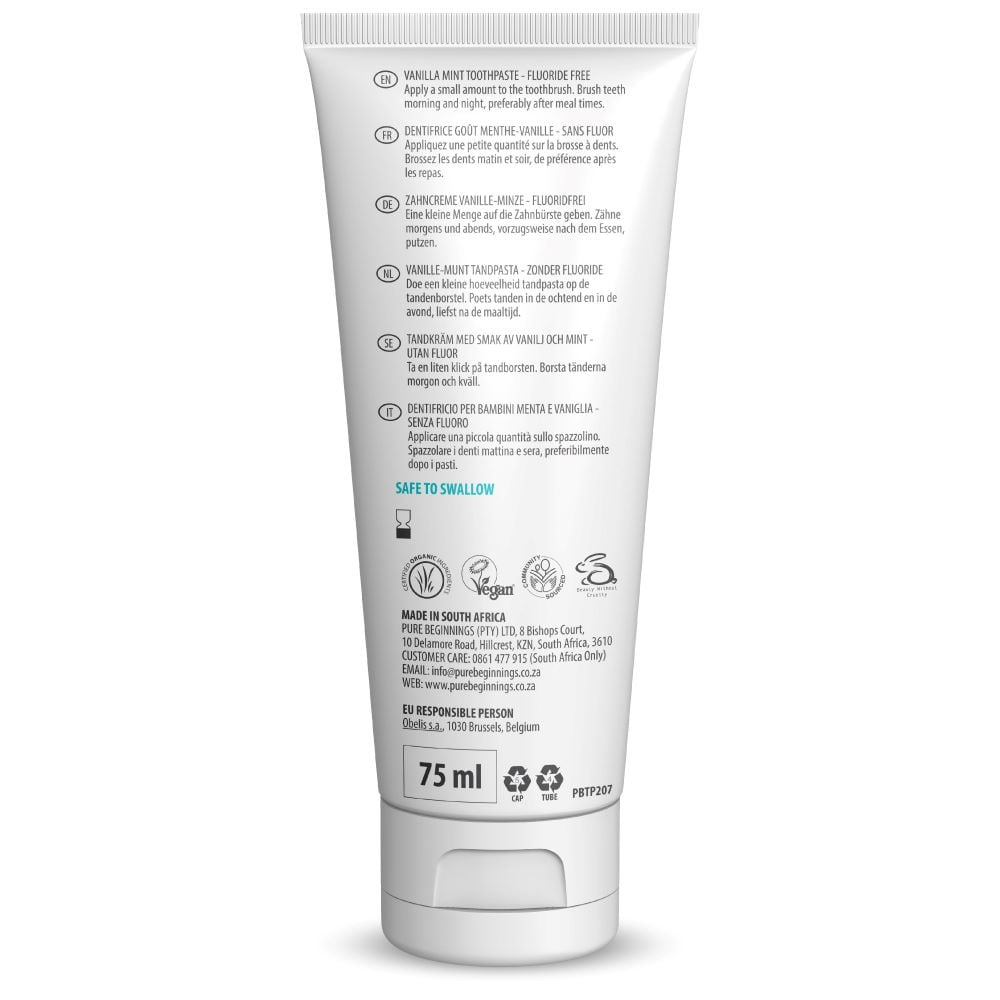 Pure Beginnings - Toothpaste Kids Vanilla 75ml