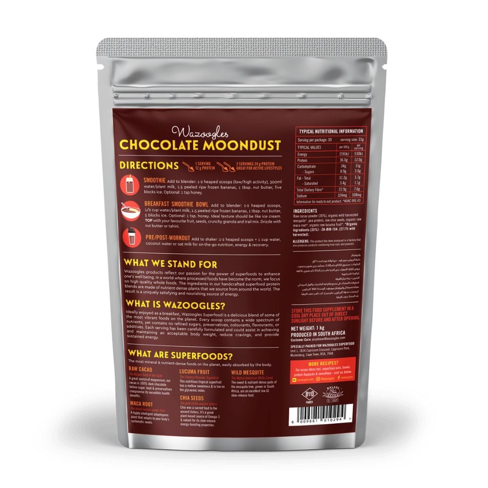 Wazoogles - Superfood Protein Blend Chocolate Moondust