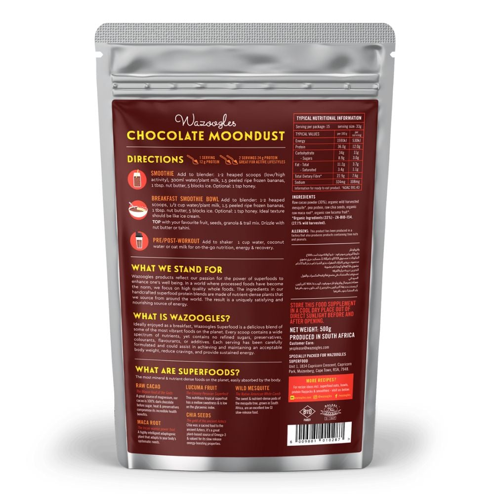 Wazoogles - Superfood Protein Blend Chocolate Moondust